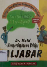 Image of Dr. Math Mempersiapkan Belajar Aljabar