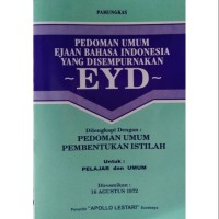 Image of Pedoman Umum Ejaan Bahasa Indonesia Yang dDisempurnakan (EYD)